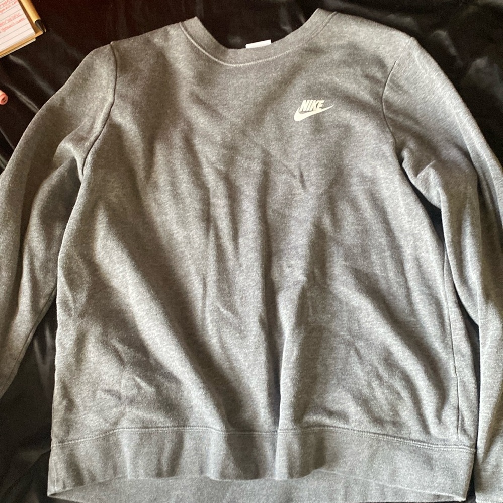 grey nike crewneck